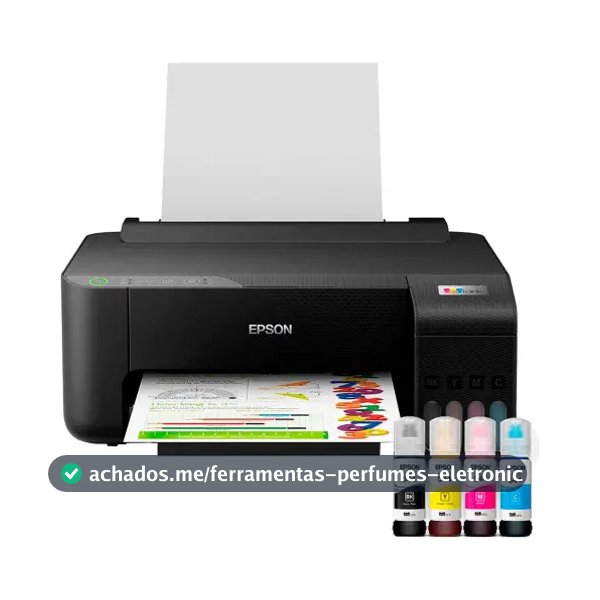 Impressora Epson Ecotank L1250 Tanque De Tinta Colorida Cor Preto
