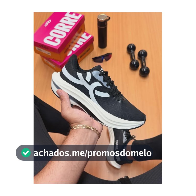 Tenis Olympikus Corre Masculino Feminino 34 Ao 43 Envio 24h Preto/branco Corre 40 Br