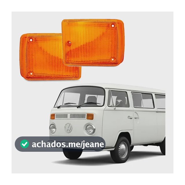 Par Lentes Pisca Seta Dianteira Kombi Clipper 1976 Á 2014