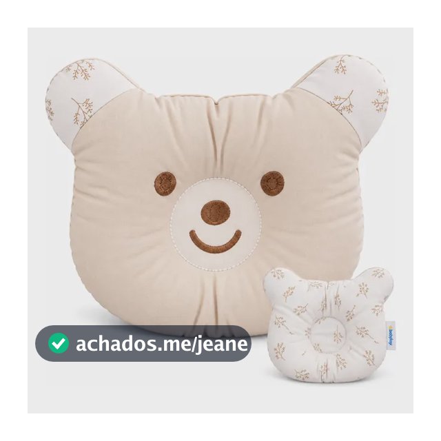 Travesseiro Infantil Anatômico Bebê Almofada Urso Enxoval