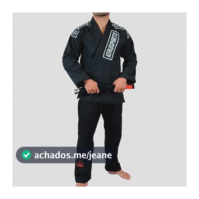 Kimono Jiu Jitsu Keiko Summer Preto Adulto Unissex