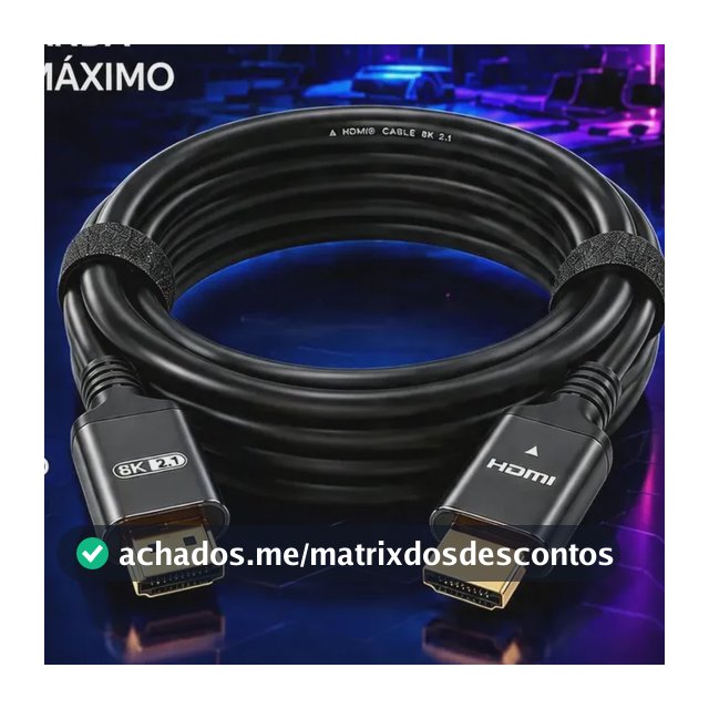 Cabo HDMI 8K 2.1 Blackone 2m Compatível PS5 Xbox 48Gbps Conector Ouro
