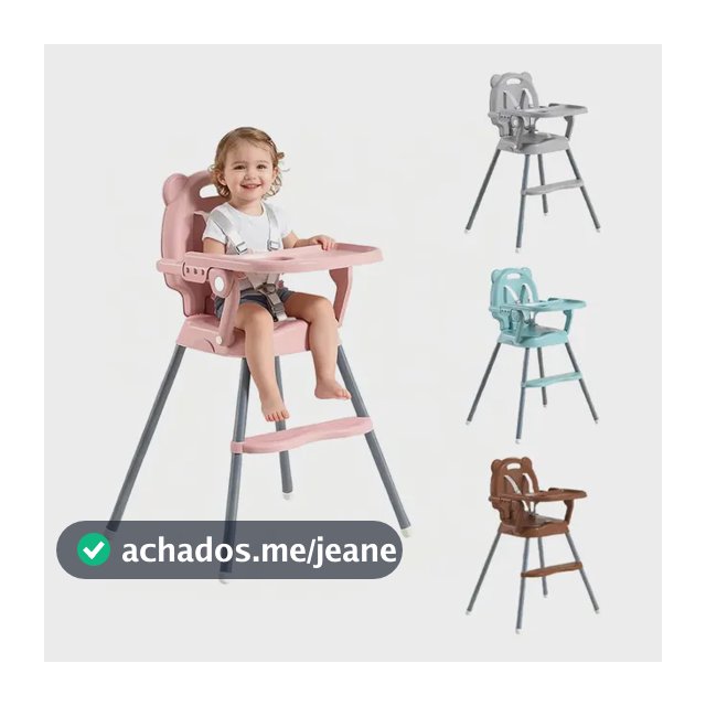 Cadeira De Alimentação Bebê Portátil 3em1baby Segura 6m-25kg
