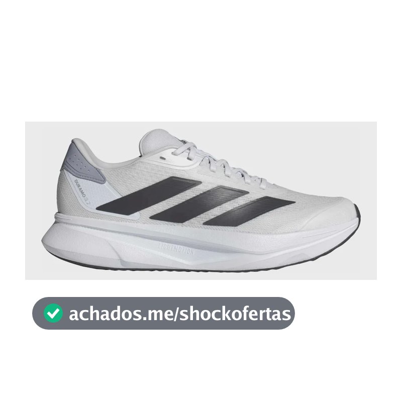 Tênis De Corrida Masculino Duramo Sl 2 adidas Branco Liso 40 Br