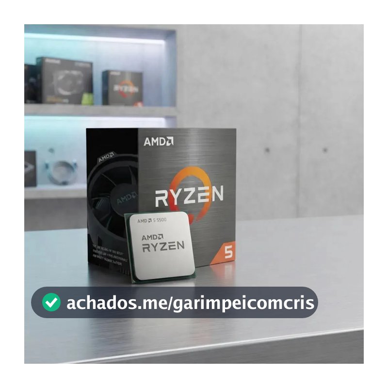 Processador AMD Ryzen 5 5500 3.6GHz 4.2GHz Max Turbo Cache 16MB AM4