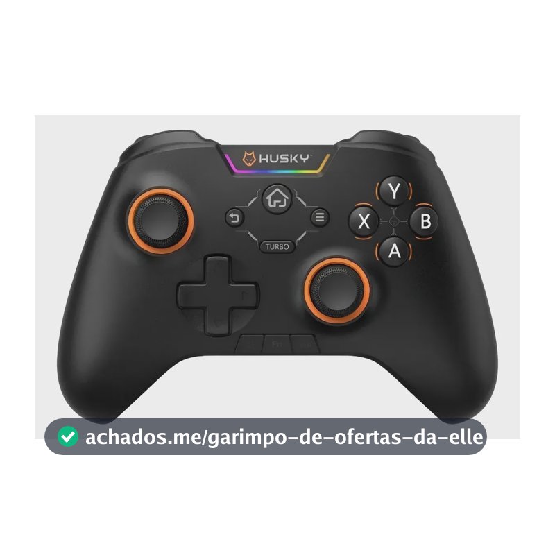 Controle Husky Hunter - Sem Fio, 24 Botões Programáveis, Rgb Preto