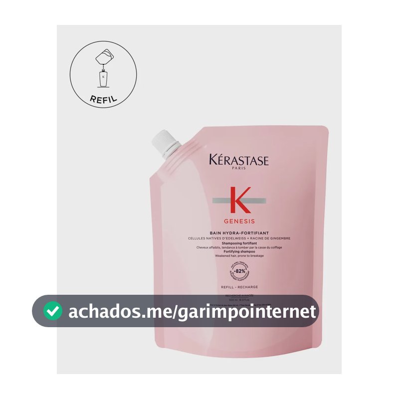 Recarregar Shampoo Hidrafortificante Bain 500ml Kerastase