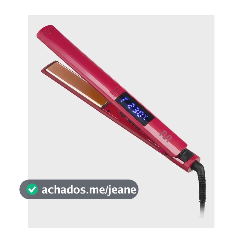 Prancha Modeladora Titanium Com Display Multi - Eb149 Vermelha