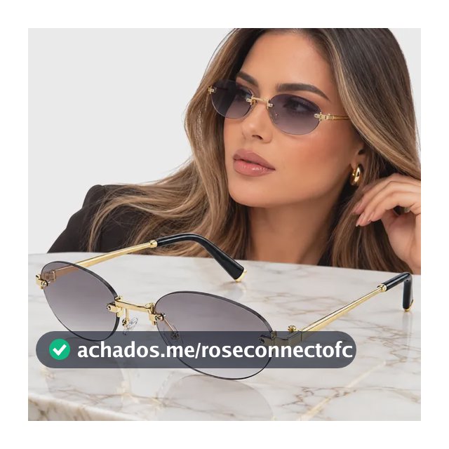 Óculos De Sol Saint Germain Oval Napoli Lente Azul Fumê Azul-claro Dourado