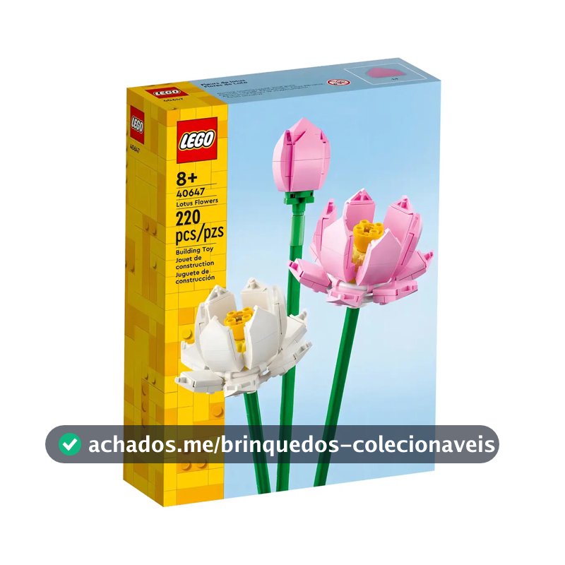 Flores de lótus botânicas Lego - Flores de lótus 40647 - 220 unidades