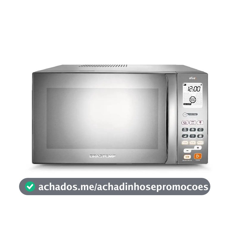 Micro-ondas Brastemp 38L Inox Espelhado Grill - BMJ38AR
