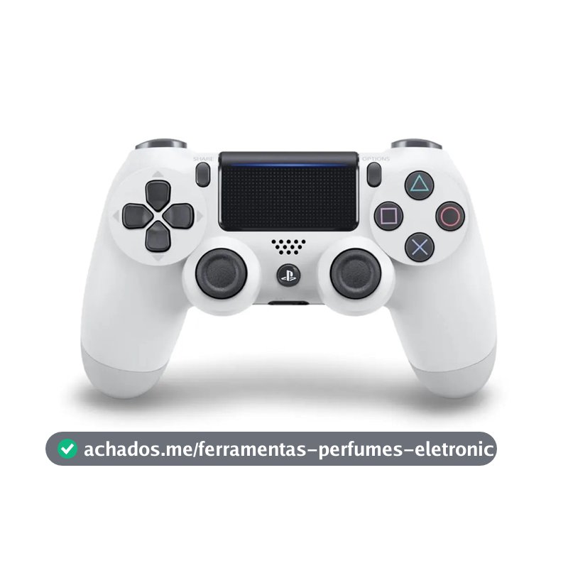 Controle joystick sem fio Sony PlayStation Dualshock 4 Wireless controller glacier white