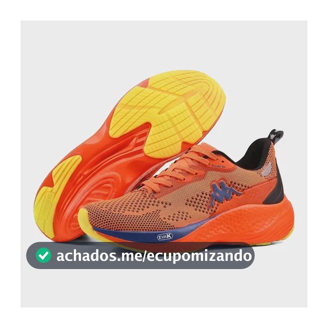 Tênis Kappa Pulse Rx Unissex Corrida Conforto