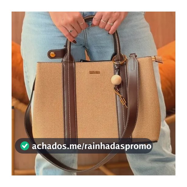 Bolsa Santa Lolla Tote Media Alças Mão E Tiracolo Removível