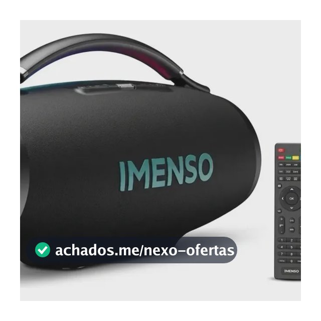 Caixa De Som Imenso X69a 500w Rms 45000mah Rgb Ipx6 2 Mic Preto
