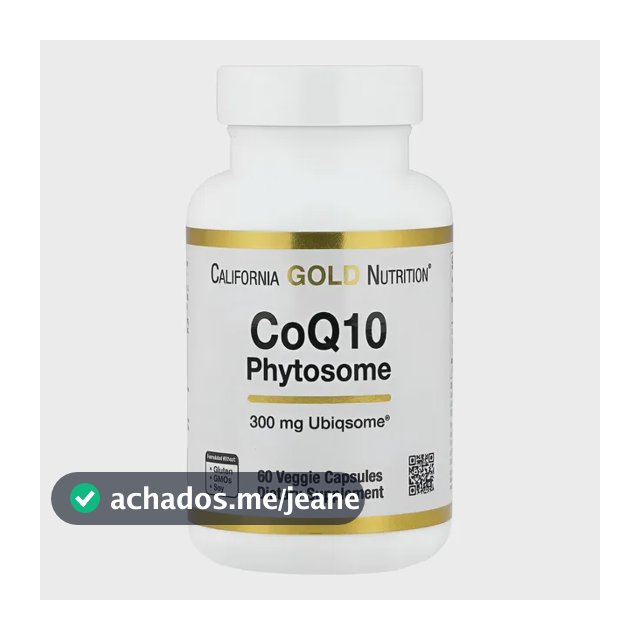 Coenzima Q10 Phytosome 300mg California Gold 60 Cápsulas