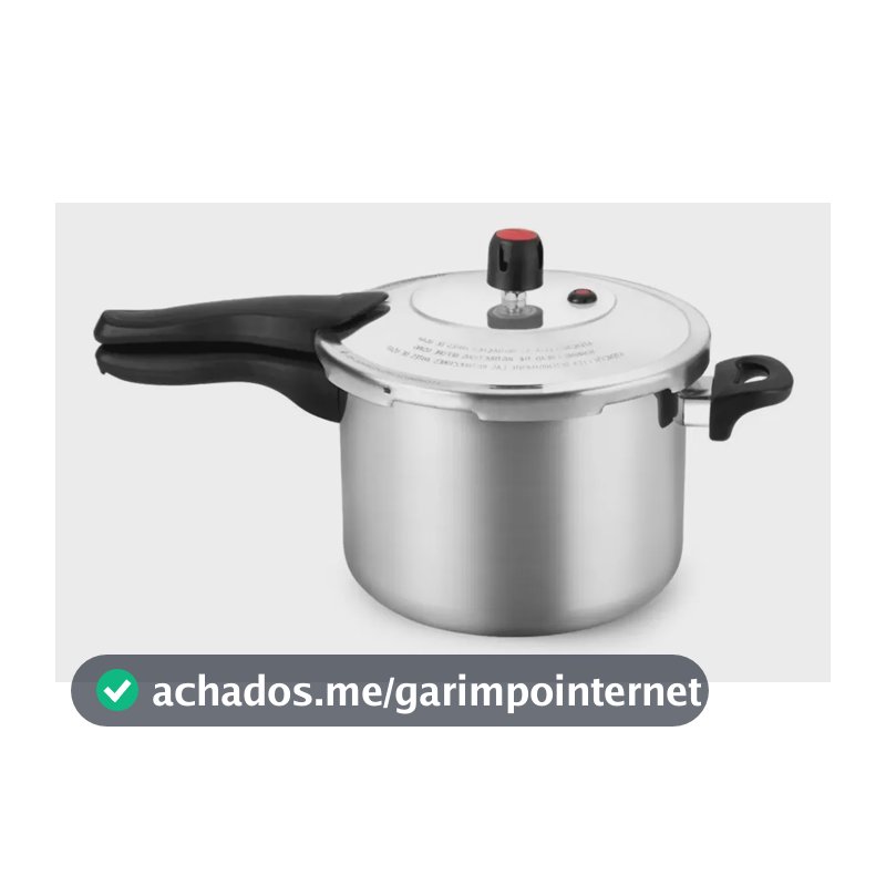 Panela de Pressão 4,5L Alumínio Antiaderente Alegrete Prata