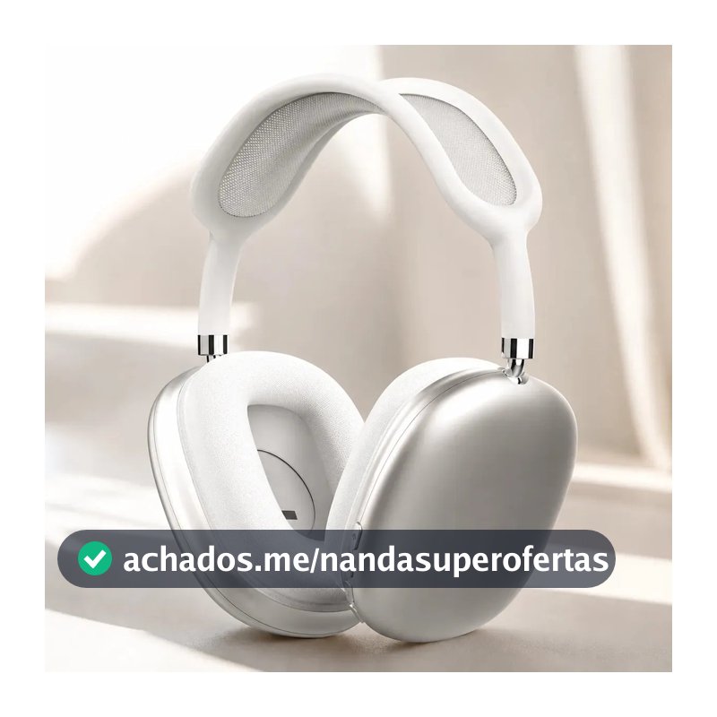 Fone De Ouvido Bluetooth Sem Fio Over Ear Air Top Dr Hank Headphone Premium Abafa Ruído Espacial Bateria Longa Confortável Microfone Dobrável Branco