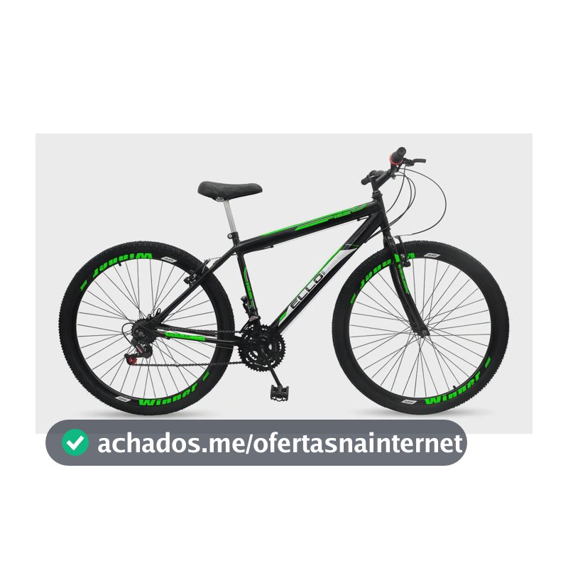 Bicicleta mountain bike Ello Bike Mountain Bike R26 - preto/verde