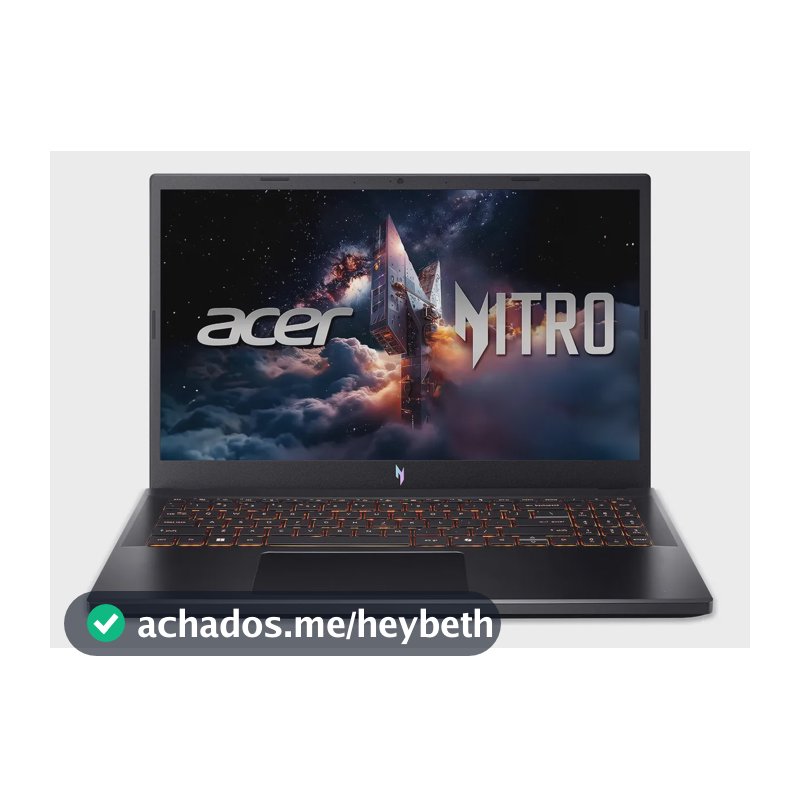 Notebook Gamer 15.6" Nitro V 15 Processador Intel Core i9 Placa de Vídeo NVIDIA GeForce RTX 4060 Memória RAM de 16GB DDR5 SSD de 512GB Tela IPS Full HD de 165Hz Windows 11