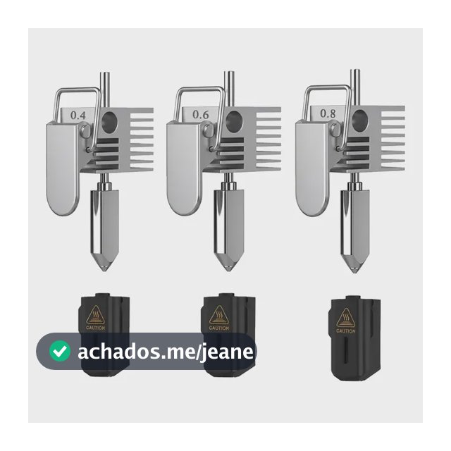 Bico De Aço Temperado Sparkx I7 Hotend De 0,4 / 0,6/ 0,8 Mm