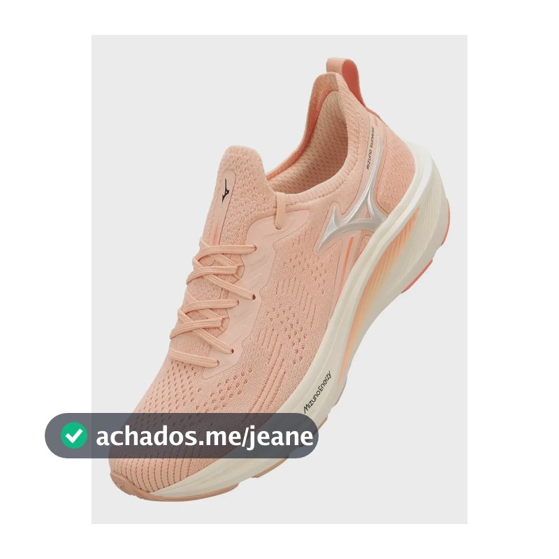 Tênis Mizuno Sunrise Esportivo Corrida Caminhada Original Rosa Liso 38