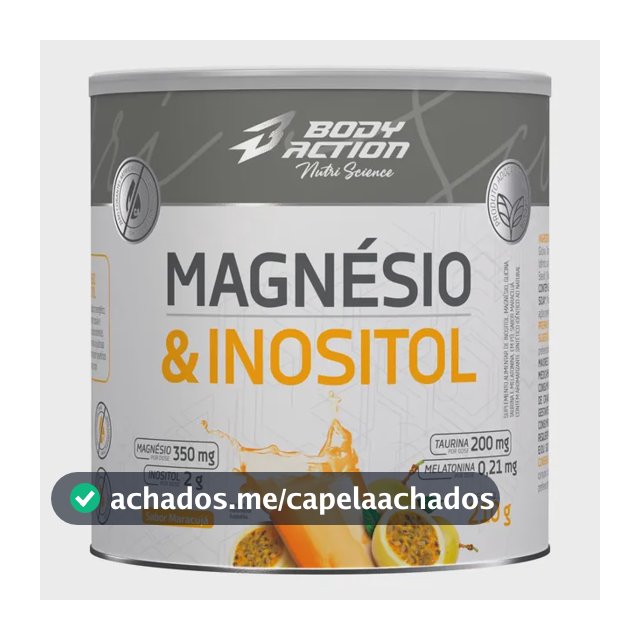 Mineral/vitamina Bodyaction Nutri Science Magnésio E Inositol Taurina Melatonina 210g Em Pó Sabor Maracujá X 210g