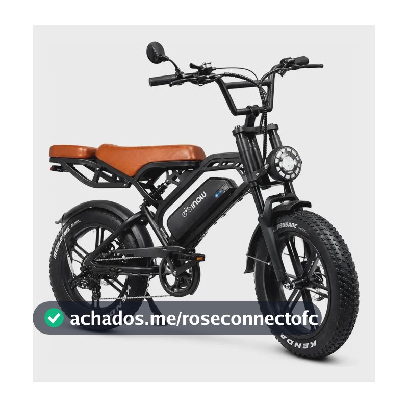 Bicicleta Eletrica Bike Inow V20 Brake pro 2026 marrom autopropelido 60km autonomia