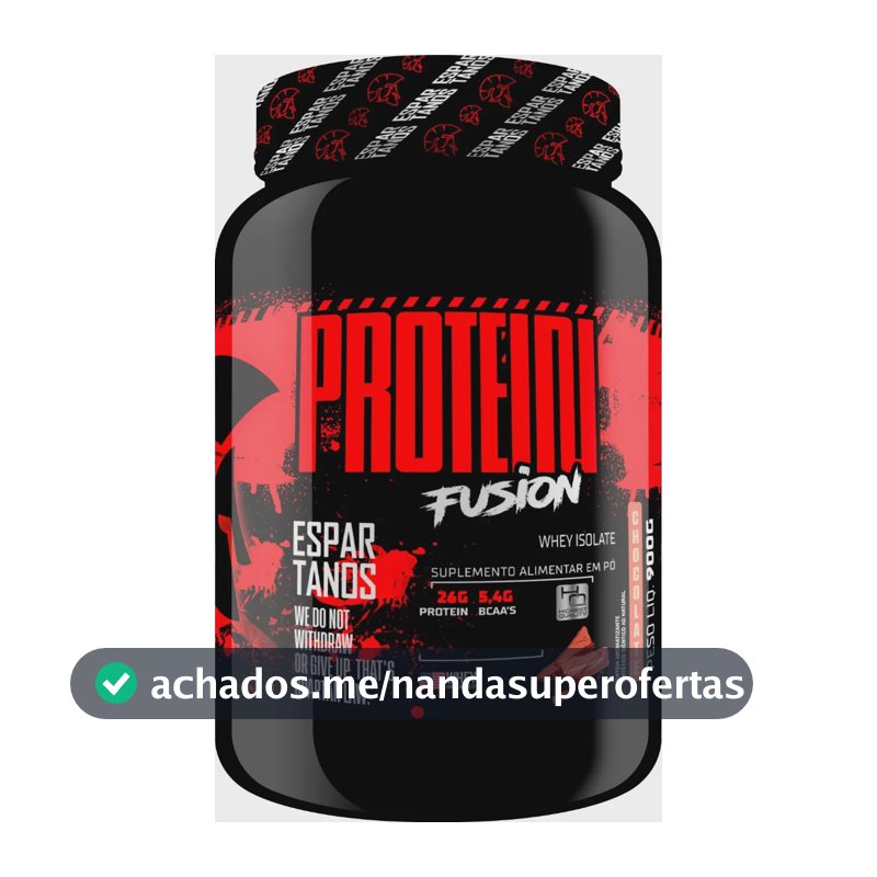 Whey Protein Fusion Isolate 900g - Espartanos Sports Sabor Chocolate