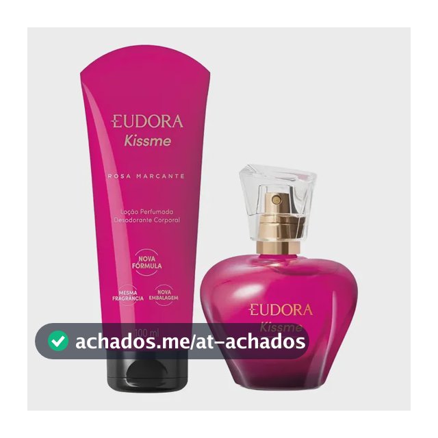 Kit Presente Eudora Kissme Rosa Marcante