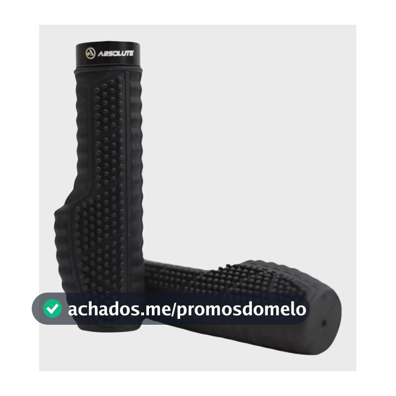 Manopla Absolute EG7 Anatômica MTB Borracha Duplo Travamento Preto
