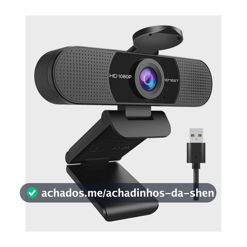 EMEET C960 Webcam 1080P Camera Para Pc Streaming Microfone Full HD Video Conferencia