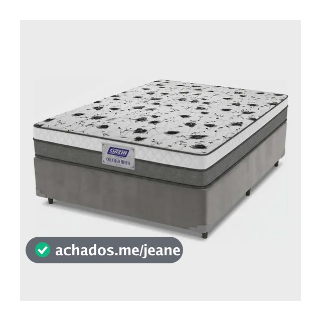Gazin cama box casal colchão espuma d33 fort 138x188x59cm suporta até 150kg por pessoa