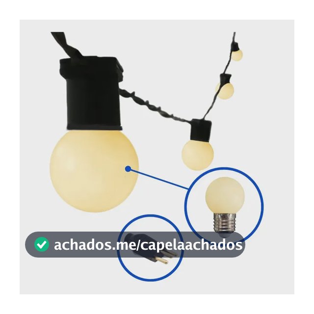 Varal De Luzes Cordao Festao 5 Mts Lampadas Inclusa