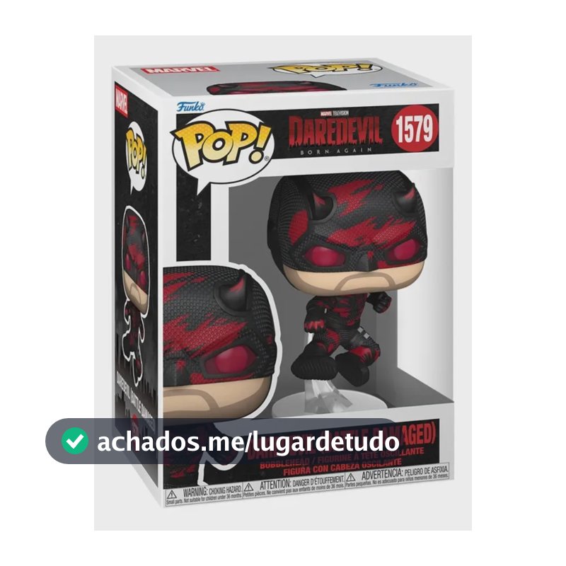 Boneco Funko Pop! Marvel Demolidor Renascido - Demolidor (Traje Danificado)