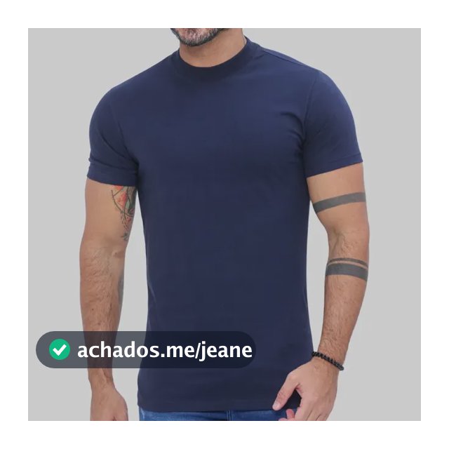 Camiseta Gola Média Slim Premium Basica Lisa