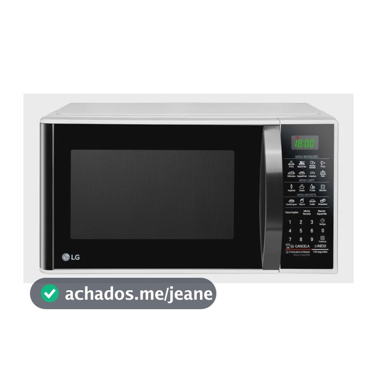 Micro-ondas LG 30L Branco Limpa Fácil - 127V