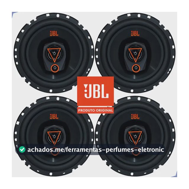 Tipo de alto-falante triaxial JBL 6TRMS80 para carro/caminhonete cor preto 6" X 2.5" X 6 " x 4 unidades