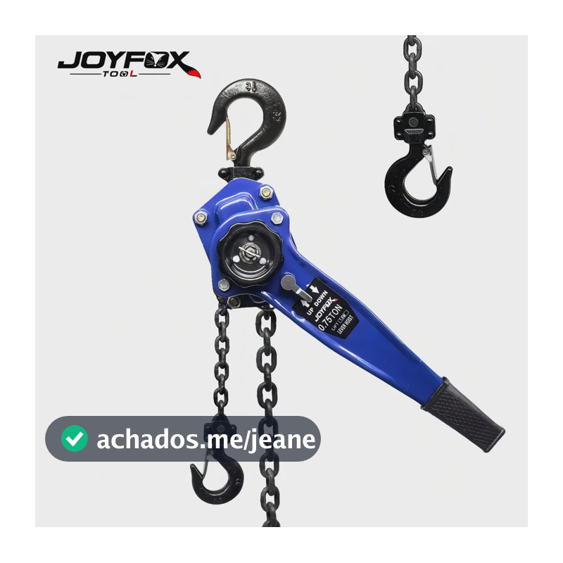 Joyfox Talha Manual Com Alavanca 0.75Tonelada 1.5m Elevevação