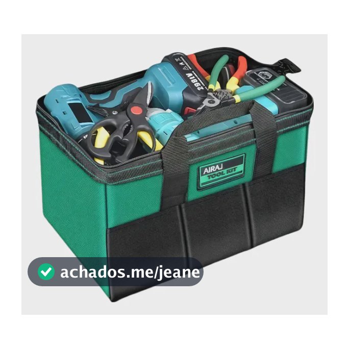 Bolsa De Ferramentas De Lona Grossa, Resistente E Durável Verde