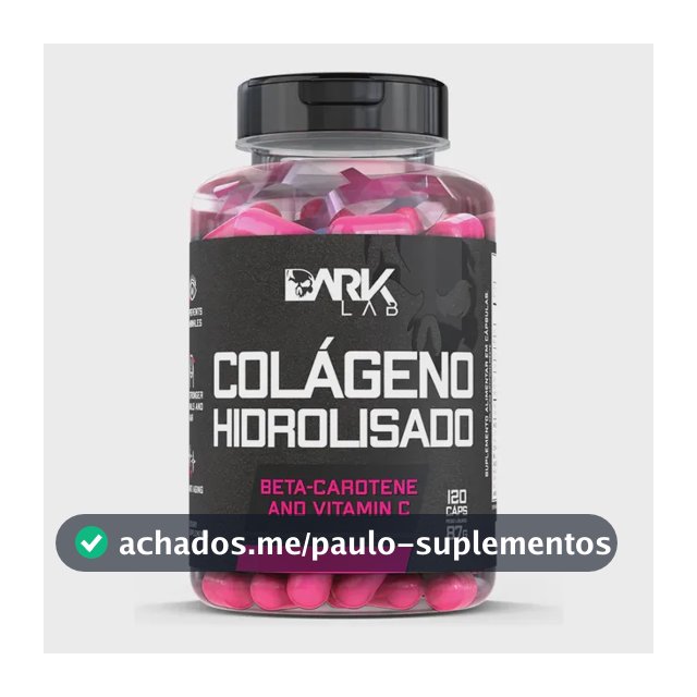 Colágeno Dark Lab em cápsula Sem sabor de 120 un