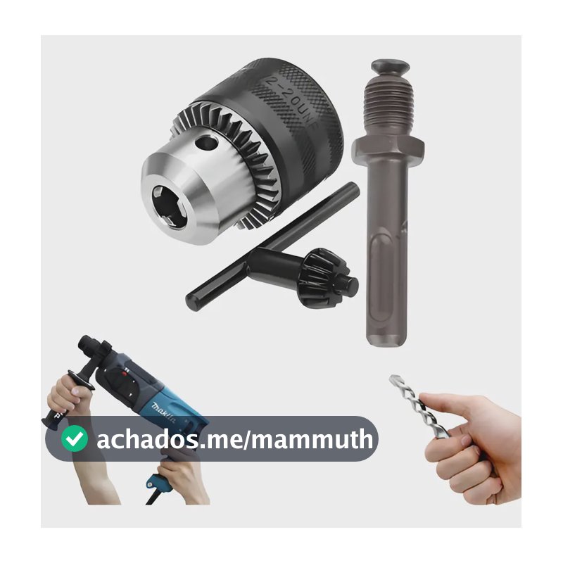 Mandril Para Furadeira Adaptador Martelete Engate Rápido Top