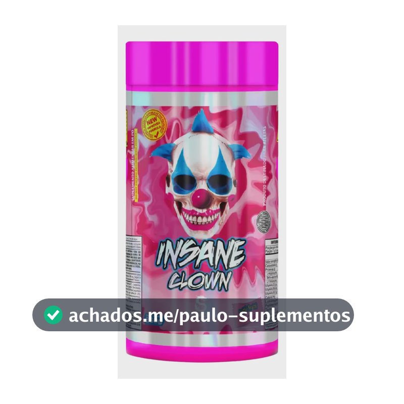 Suplemento em pó Demons Lab Beta alanina Pré Treino Insane Clown 350g Demons sabor Tutti frutti x 350g