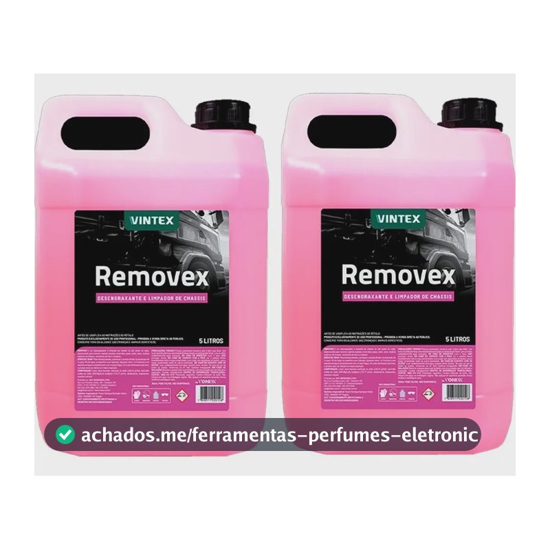 Kit 2 Shampoo Motor Caixa De Roda Chassi Removex 5l Vonixx