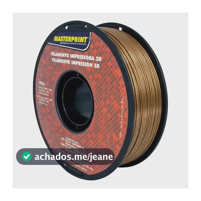 Filamento De Impressora 3d Petg 1,75mm 1kg Masterprint Bronze