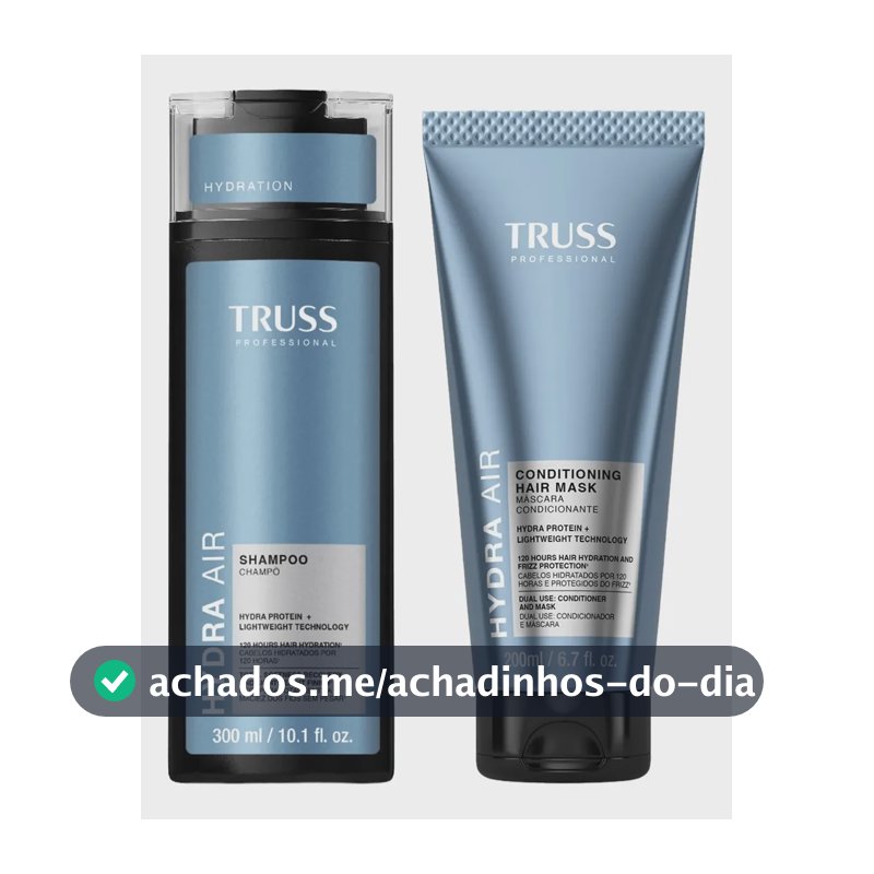 Kit Truss Hydra Air - Shampoo 300ml + Condmask Máscara Condi