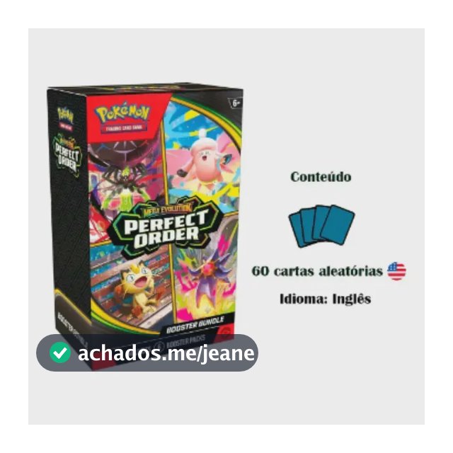 Pokemon Tcg Booster Ingles Bundle Perfect Order Mega Evolution Inglês