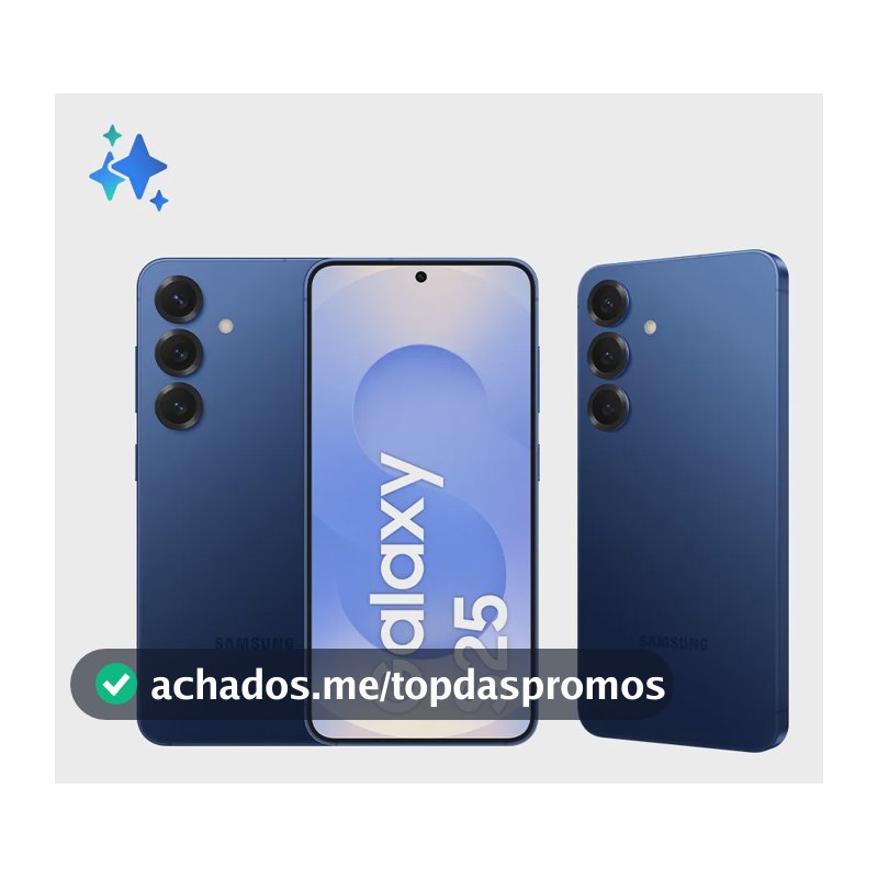 Samsung Galaxy S25 5G, 256GB, 12GB, Câmera Tripla - Azul marinho