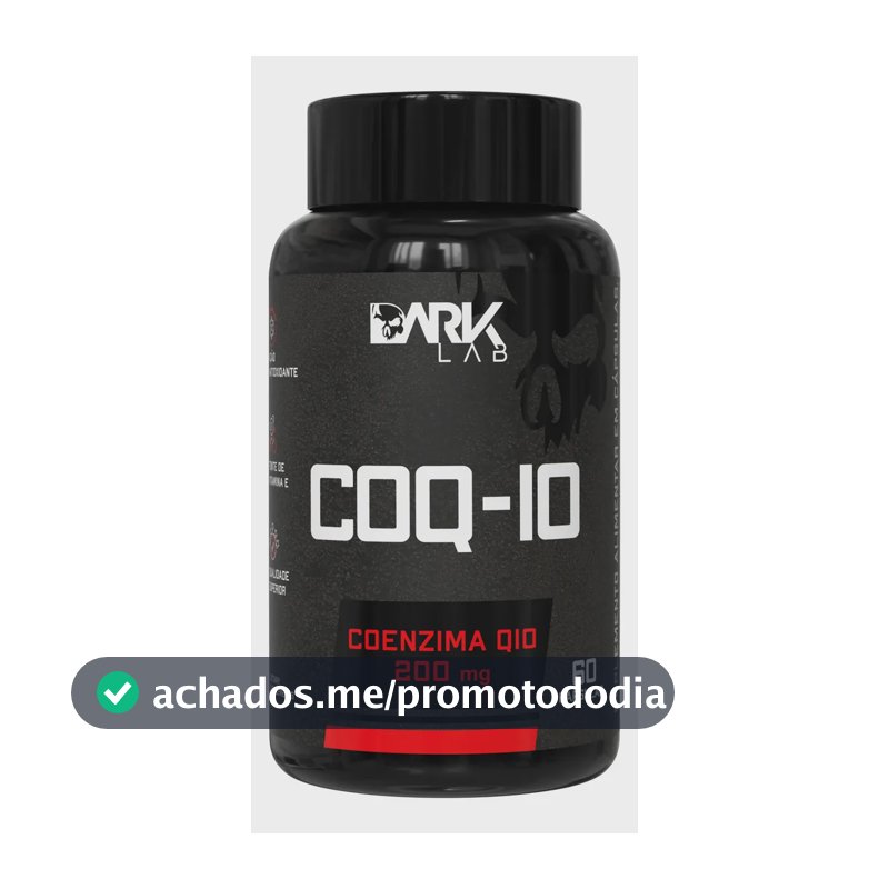Coenzima Q10 200mg Por Porção 60 Cápsulas Dark Lab Sem Sabor