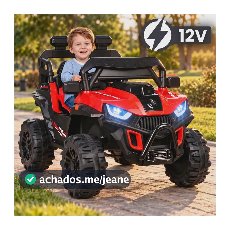 Carrinho Elétrico Infantil 12v Brinquedo Mini Carro Passeio Voltagem do carregador